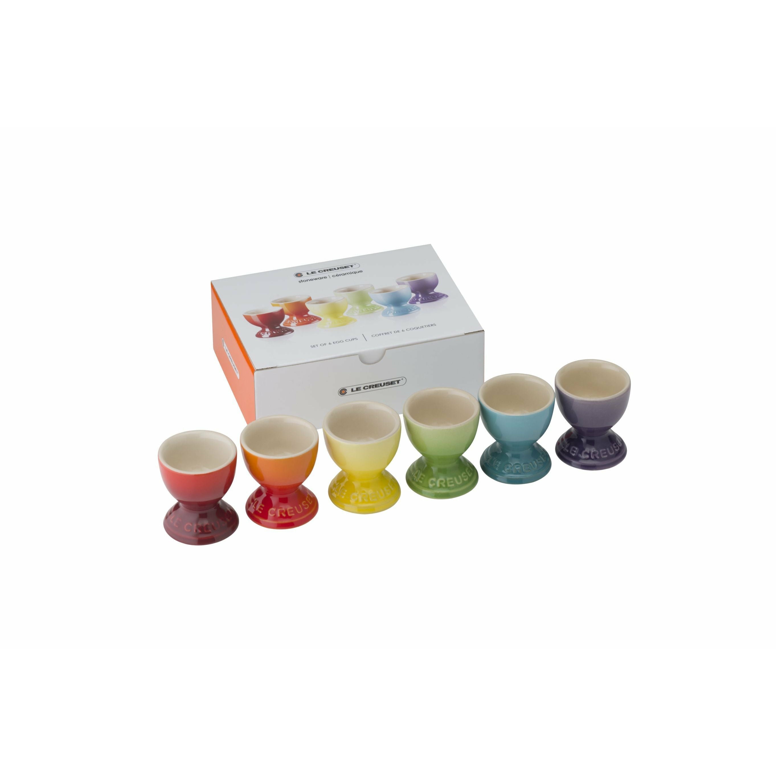 Ensemble de tasses à œufs le Creuset de 6 arc-en-ciel