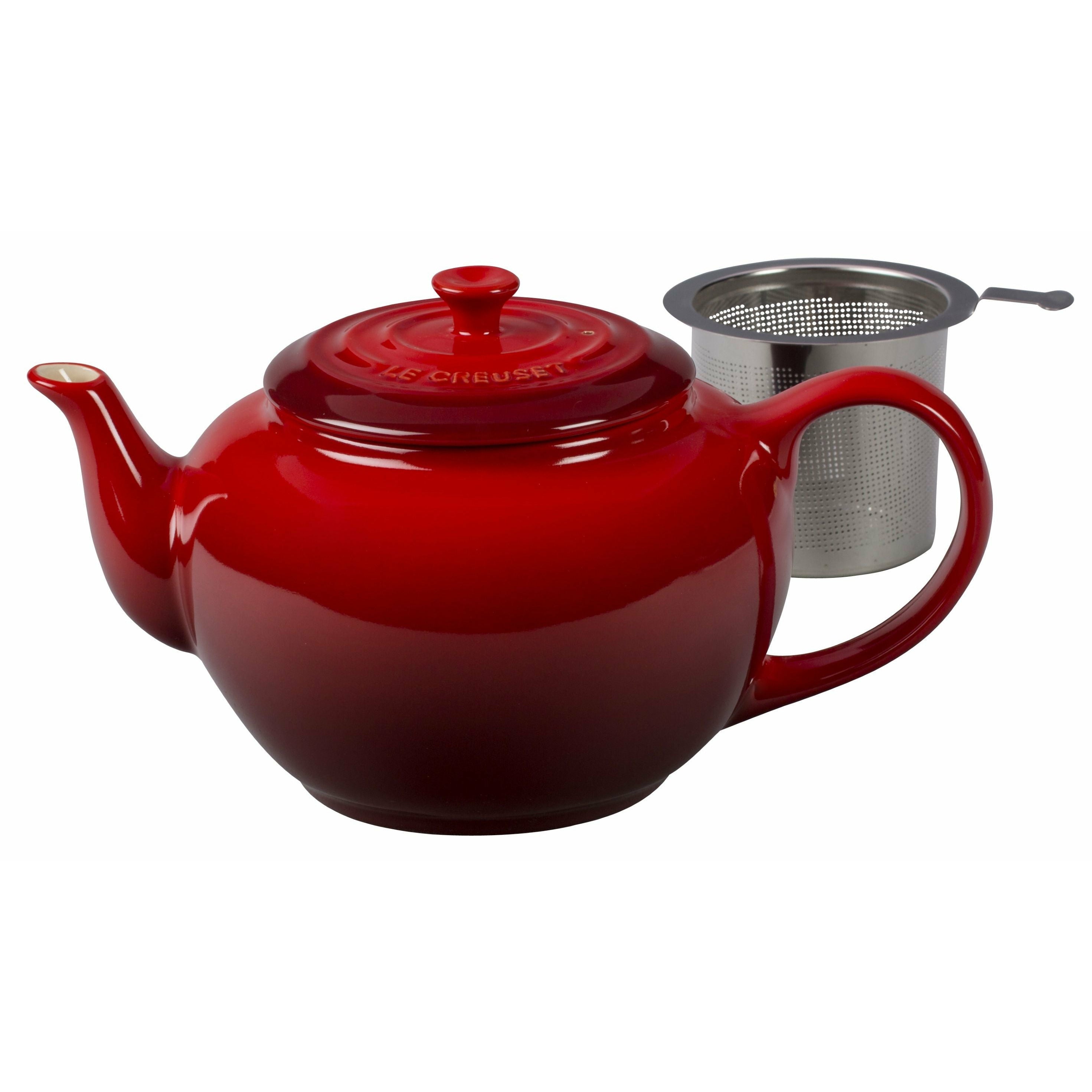 Le Creuset Classic -Krug mit Sieb 1,3 l, Kirschrot