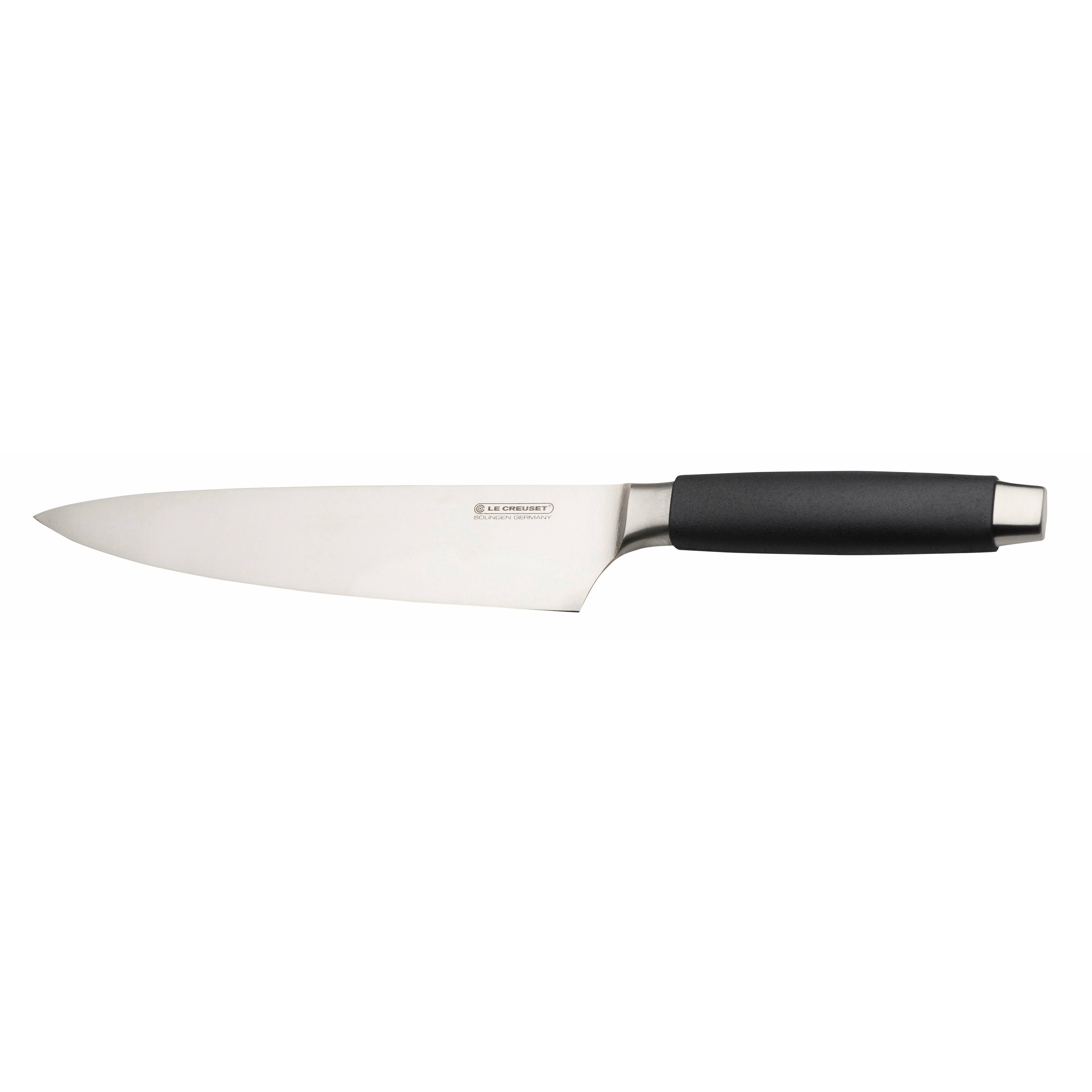 Le Creuset Chef's Messer Standard mit schwarzem Griff, 20 cm