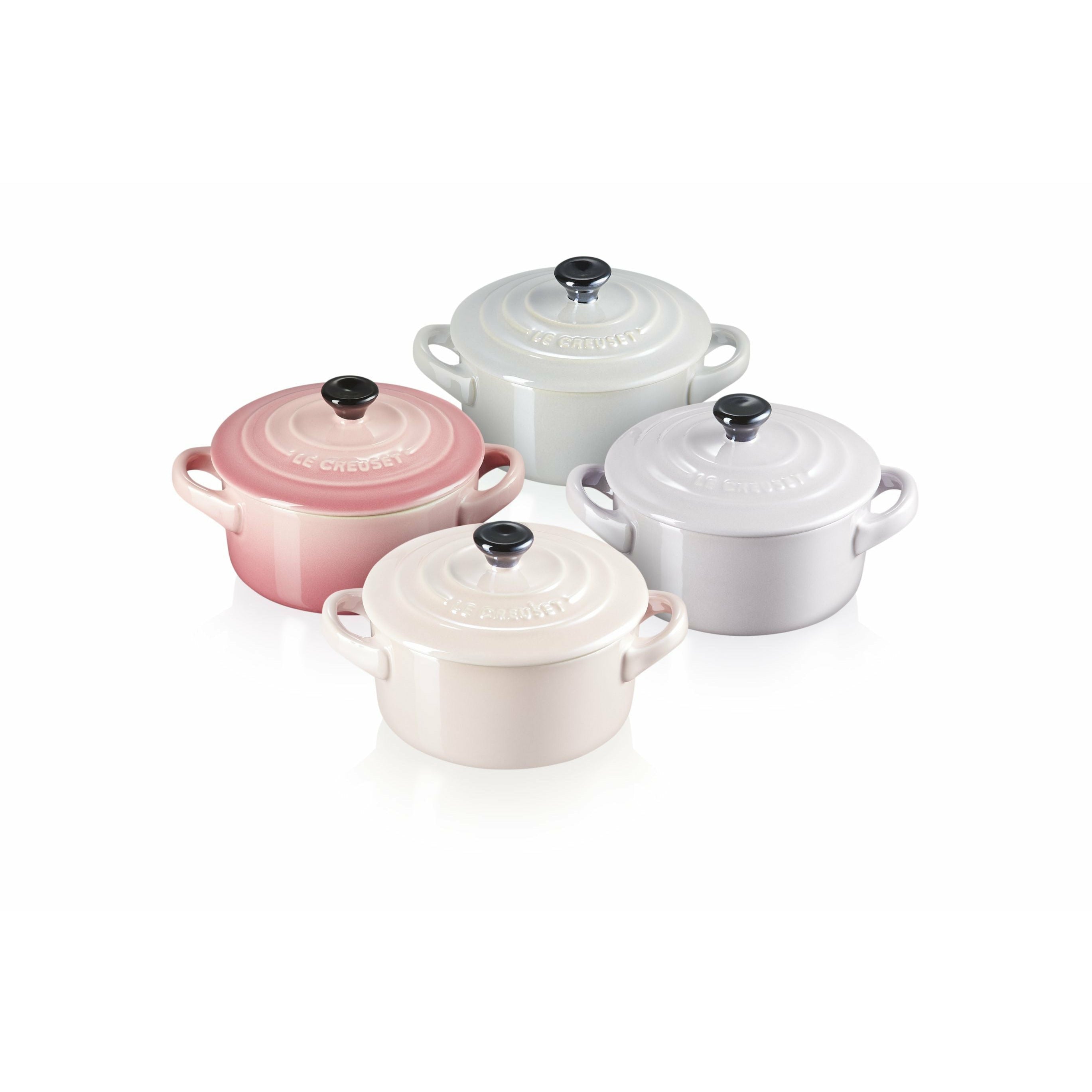 Le Creuset Mini Cocotte Metallics 10 x 5 cm Rose, 4 PCs.