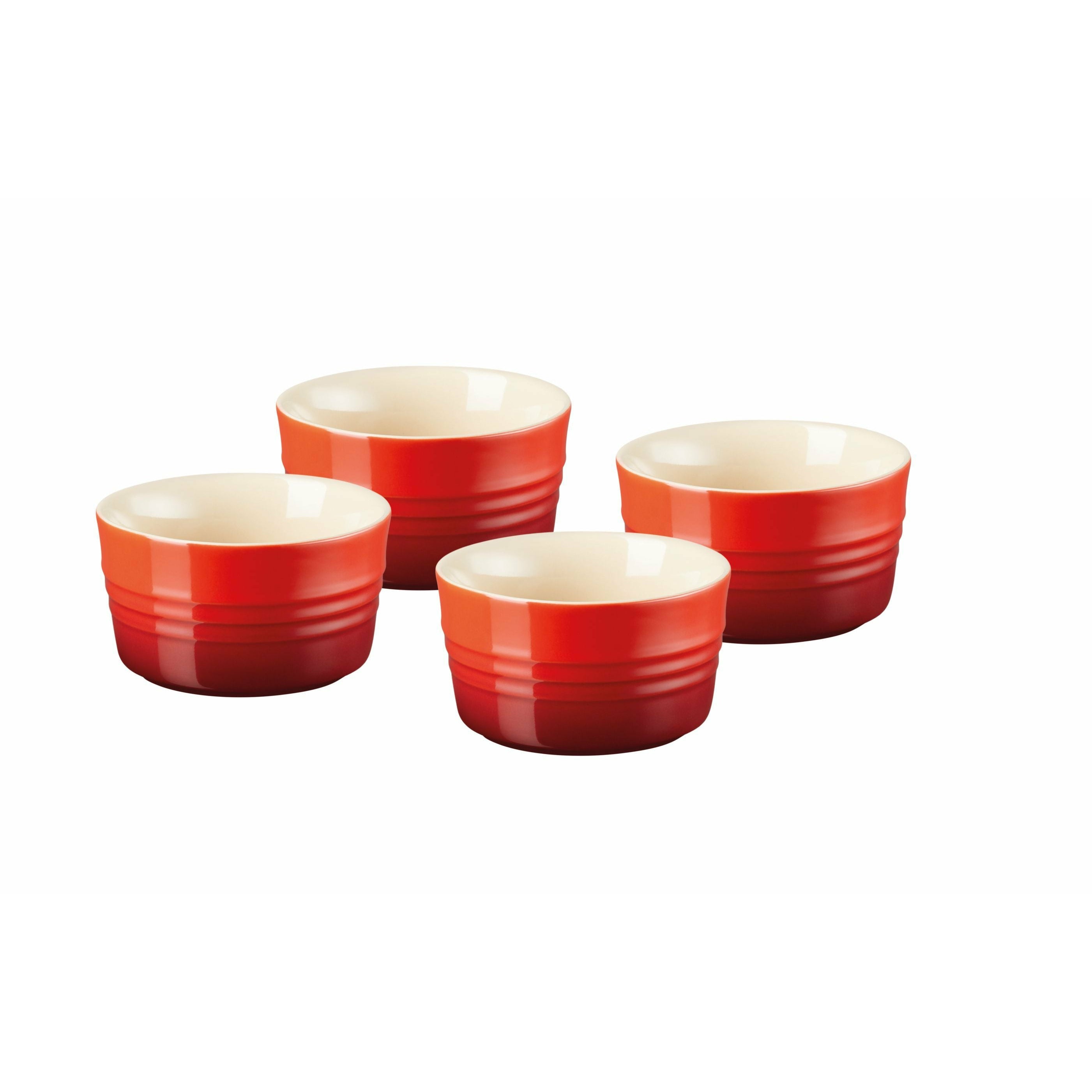 Le creuset mini forme kirsebærrød, 4 stk.