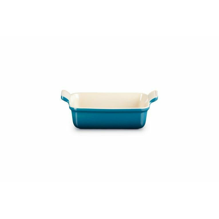 Le Creuset Rectangular para hornear Tradición de 19 cm, verde azulado profundo