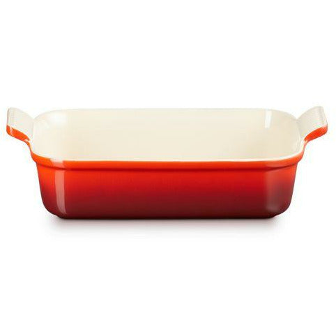 Le Creuset Rectangular para hornear Tradición de 26 cm, rojo cereza