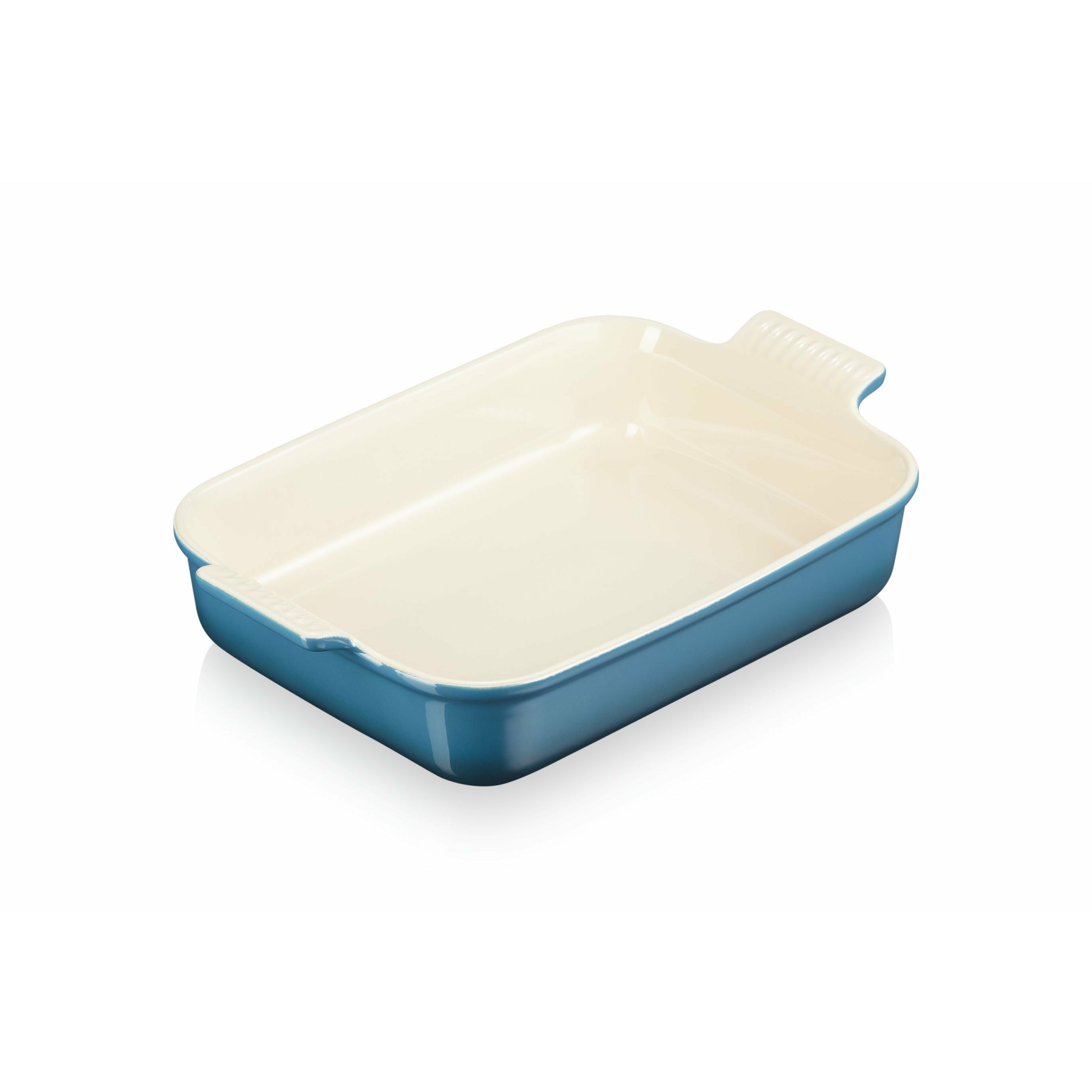 Le Creuset Rectangular para hornear Tradición de 32 cm, verde azulado profundo