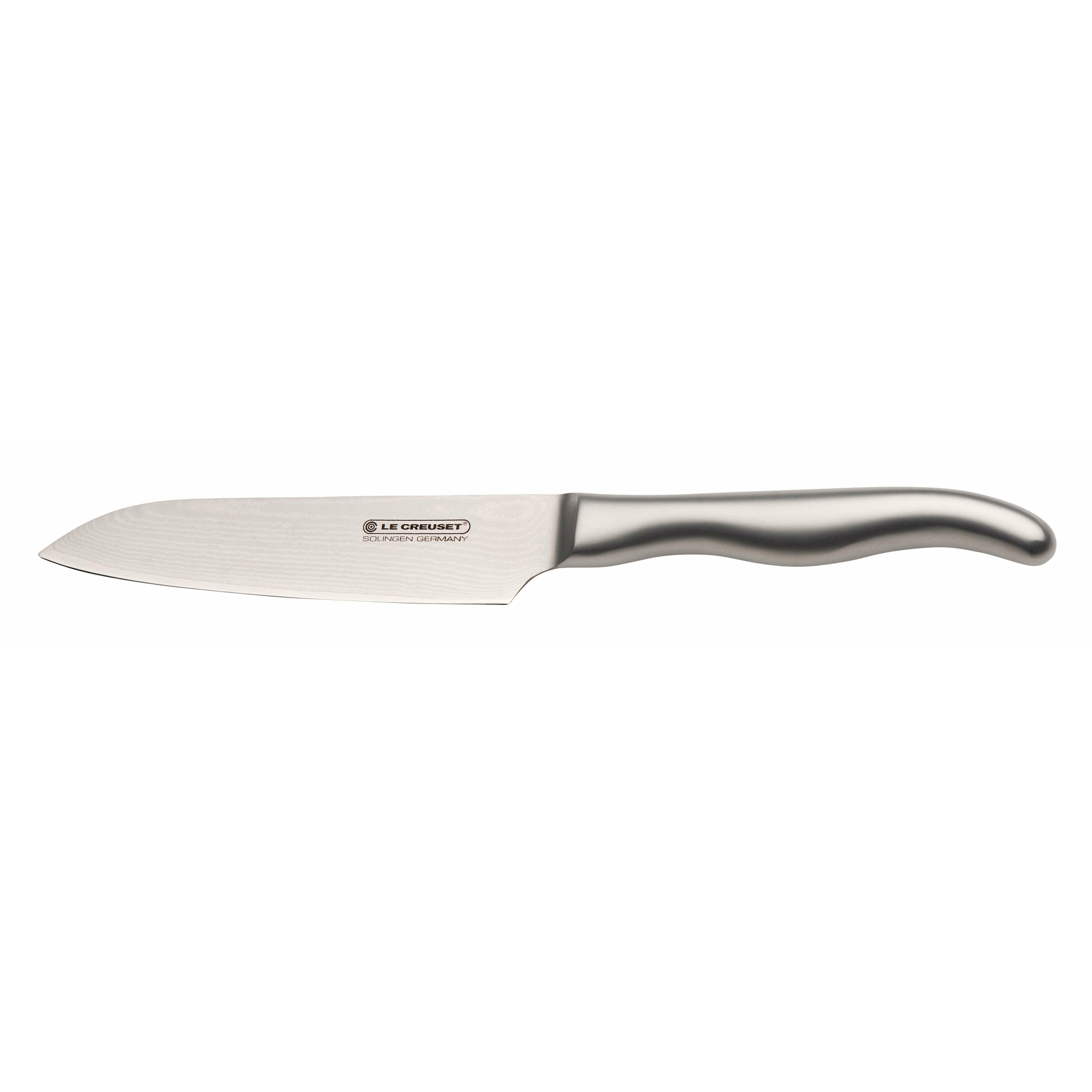 Manija de acero inoxidable con cuchillo le Creuset Santoku, 13 cm