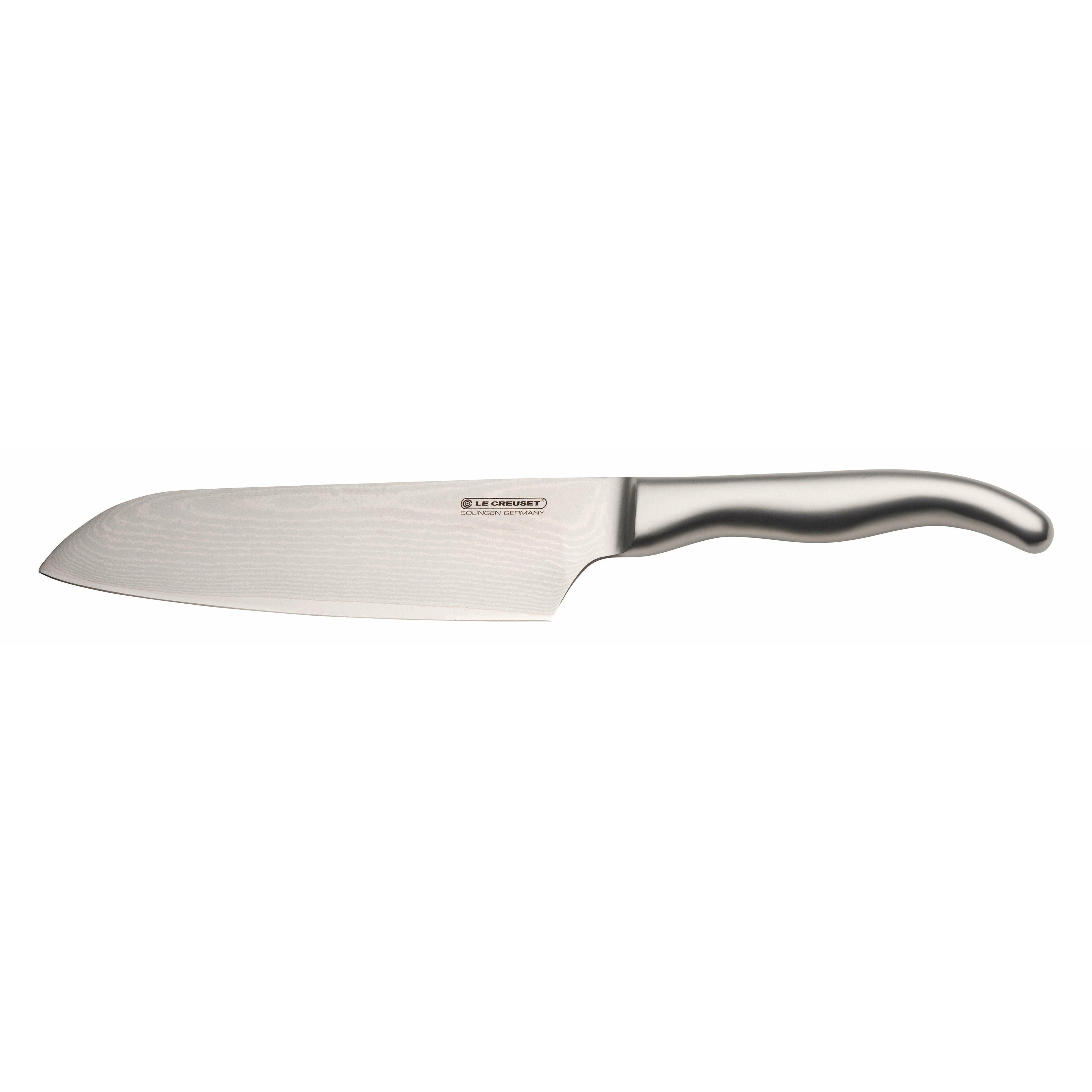 Poignée en acier inoxydable du couteau Le Creuset Santoku, 18 cm