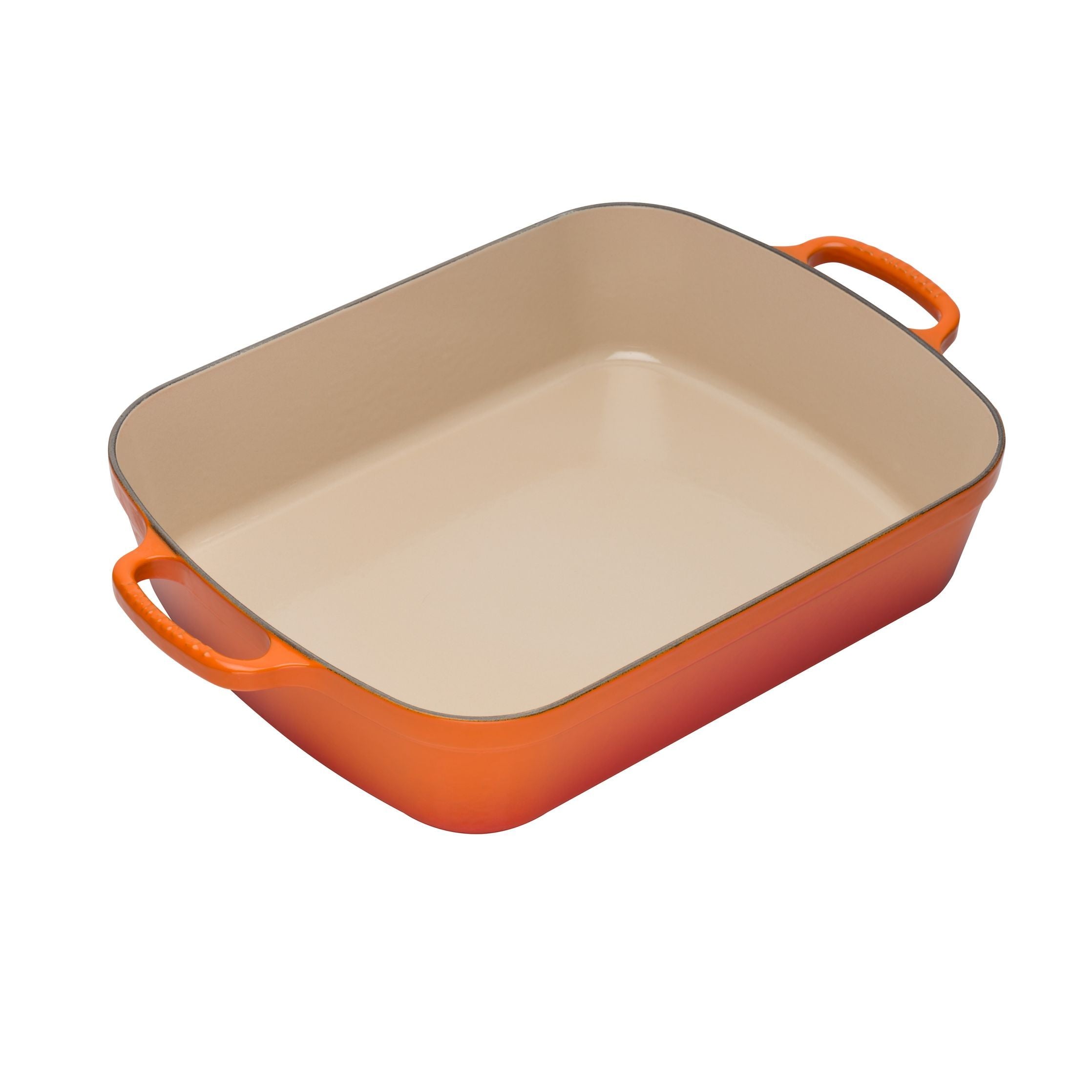 Le Creuset Nature Bratreine 37 x 29 cm, ugnsröd