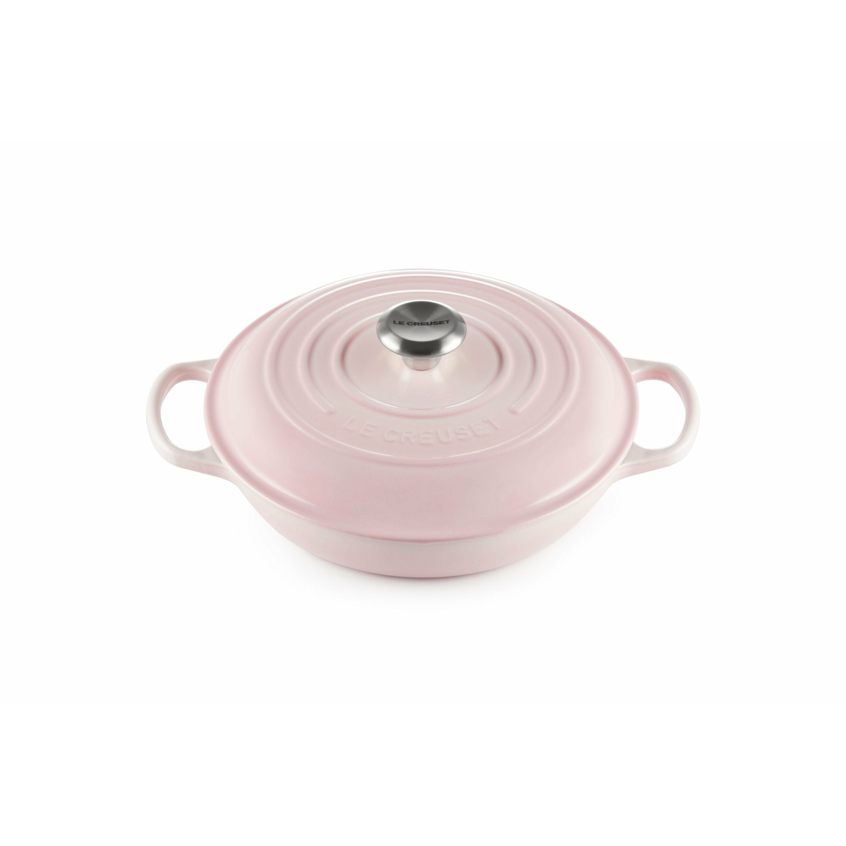 Le creuset signatur gourmet professionel pot 26 cm, shell pink