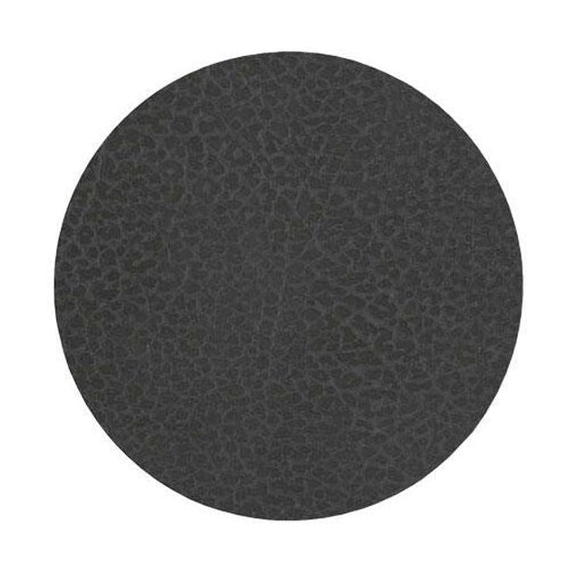 Lind ADN Circle Glass Coaster Hippo Leather, anthracite noir