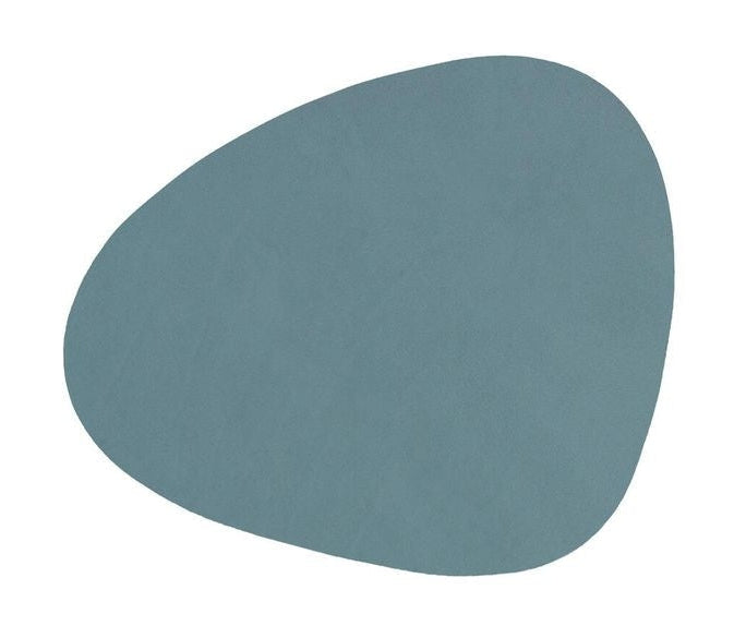 Lind ADN Curve Glass Coaster Nupo Leather, bleu clair