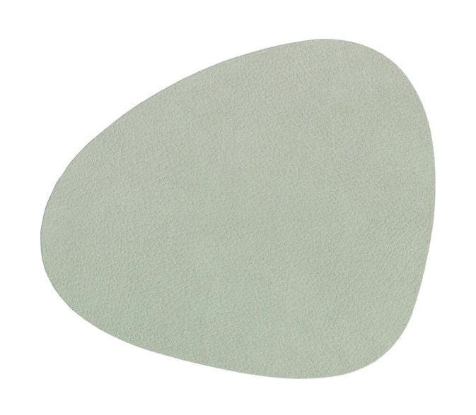 Lind ADN Curve Glass Coaster Nupo Leather, Olive Green