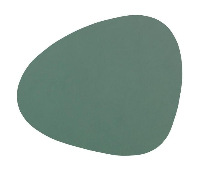 Lind ADN Curve Glass Coaster Nupo Leather, Green pastel