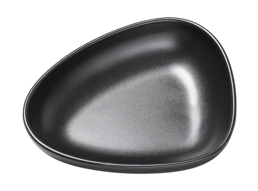 Lind DNA Curve Earthowware Deep Plate, Black