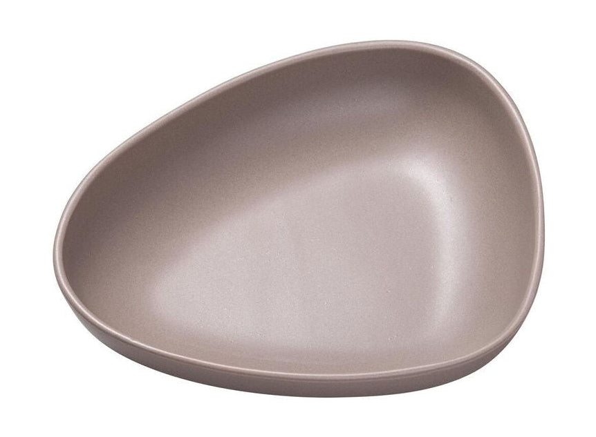 Lind DNA Curve Earthowware Deep Plate, Warm Gray