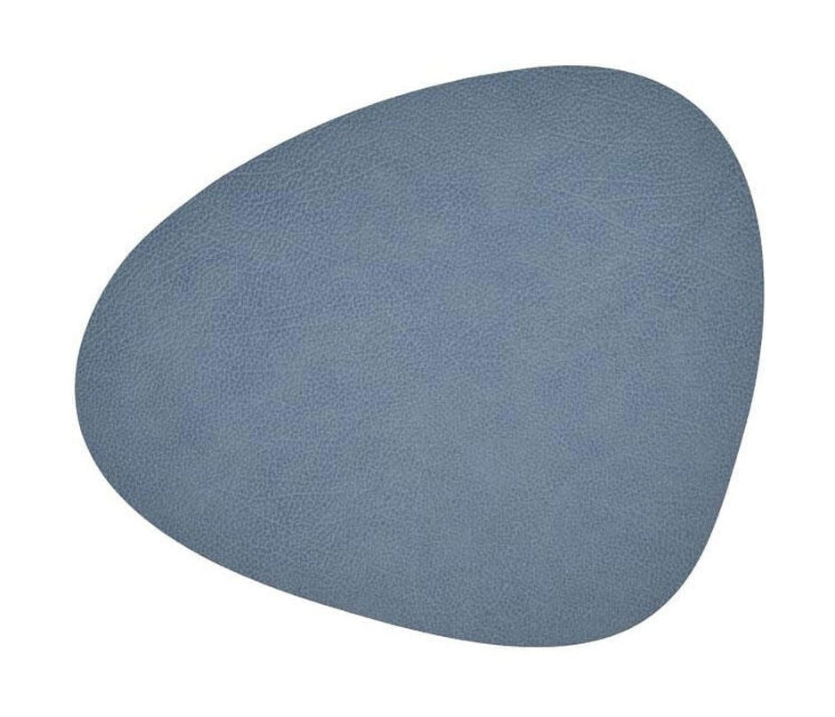 Lind ADN Curve Placemat Hippo Leather L, bleu clair