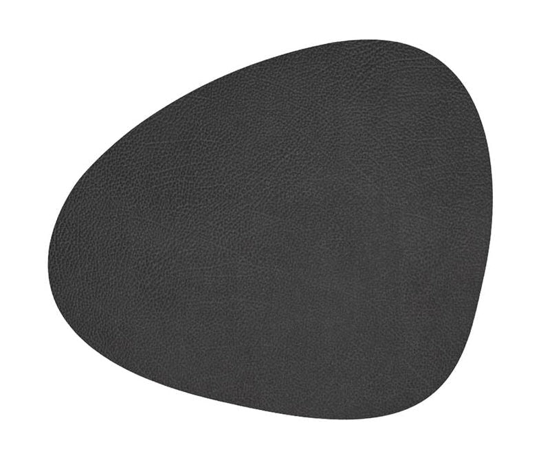 Lind ADN Curve Placemat Hippo Leather M, anthracite noir