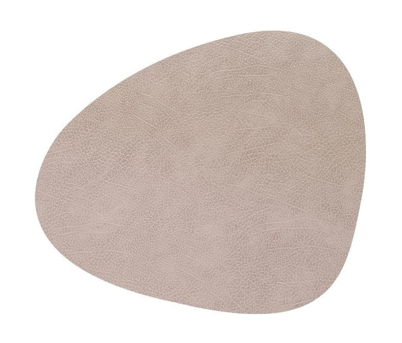 Lind ADN Curve Placemat Hippo Leather M, gris chaud
