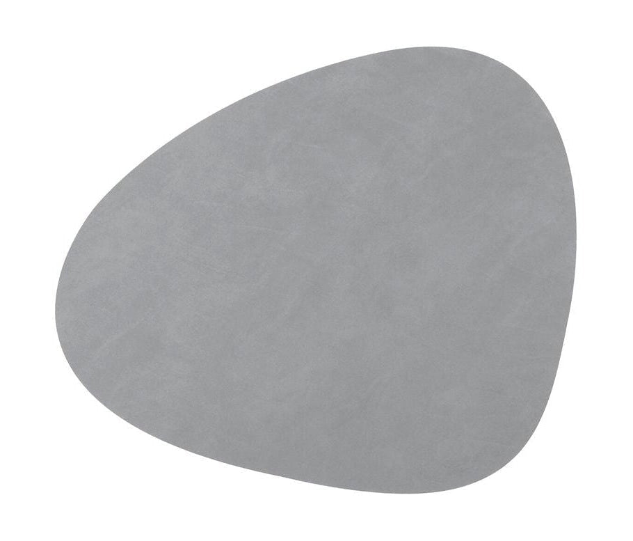 Lind ADN Curve Placemat Nupo Leather L, gris clair