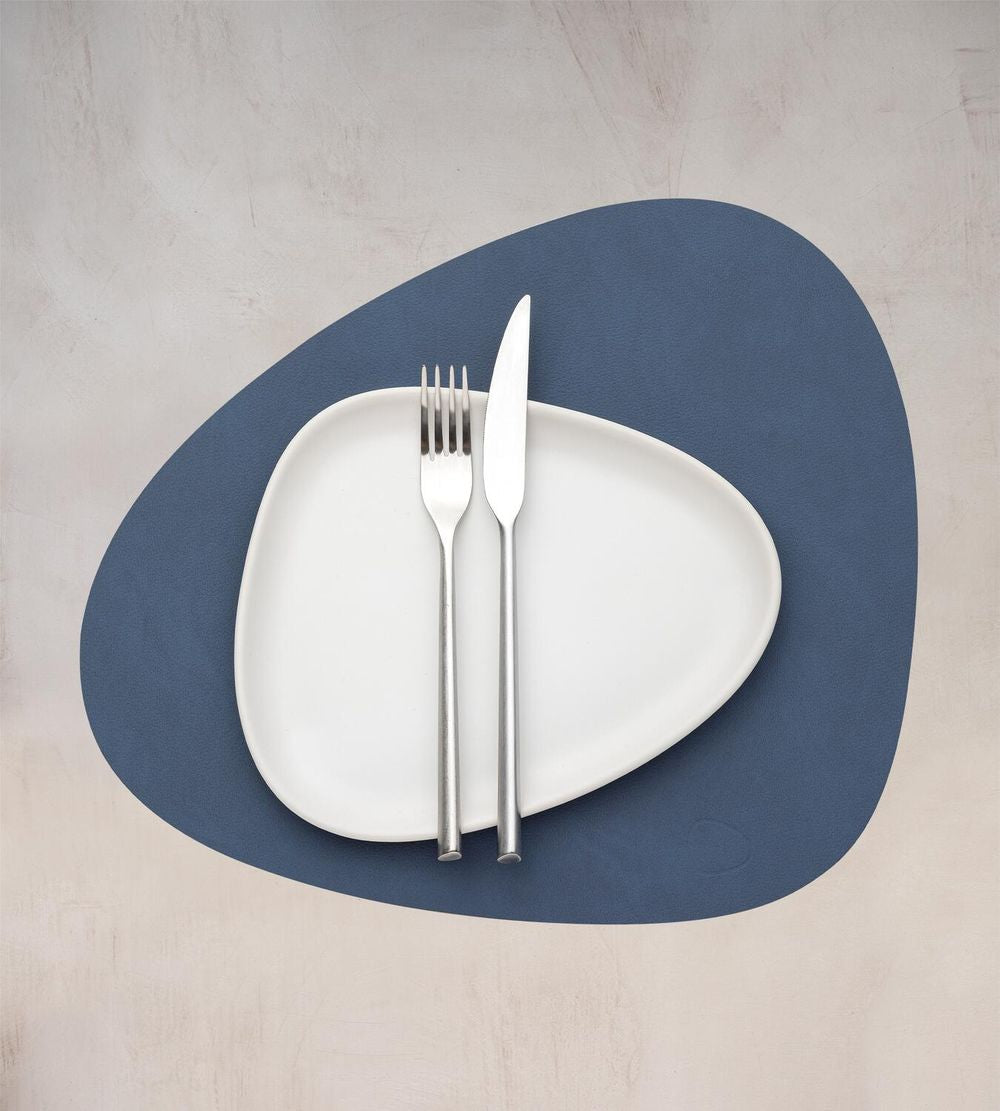 Lind ADN Curve Placemat Nupo Leather M, bleu foncé