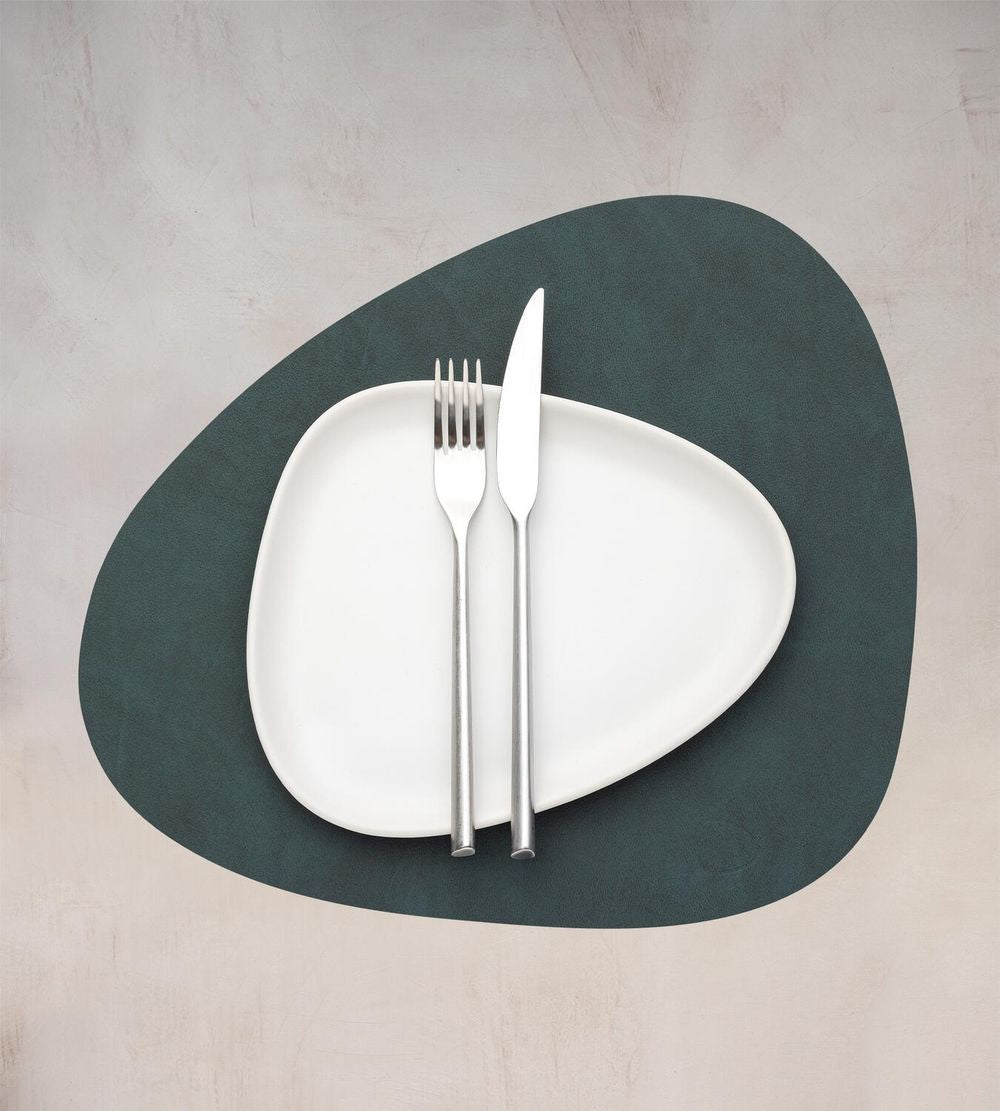 Lind ADN Curve Placemat Nupo Leather M, vert foncé