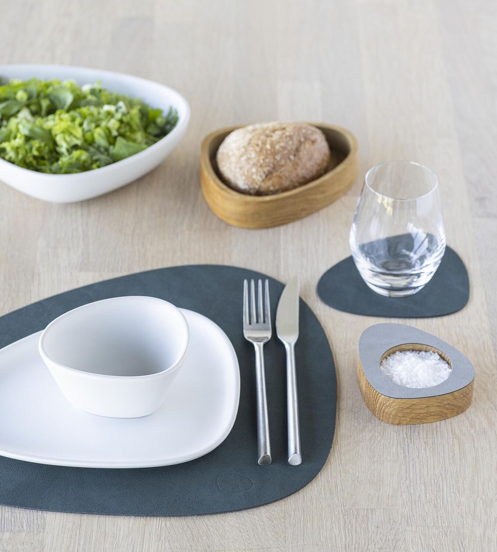 Lind ADN Curve Placemat Nupo Leather M, vert foncé