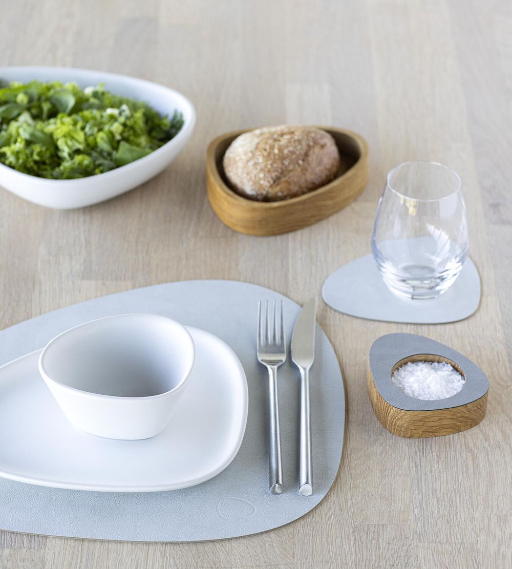 Lind ADN Curve Placemat Nupo Leather M, métallique