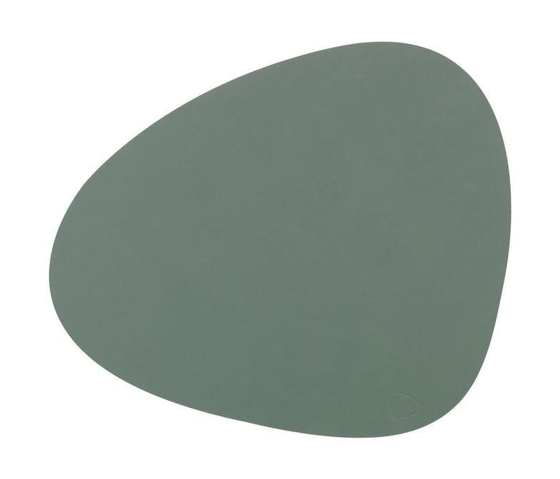 Lind ADN Curve Placemat Nupo Leather M, Green pastel