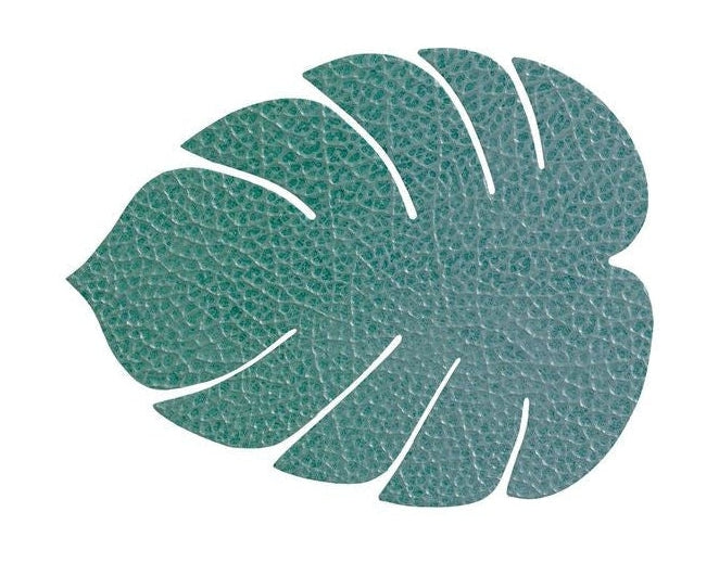 Lind DNA Blattglas Coaster Hippo Leder, Pastellgrün