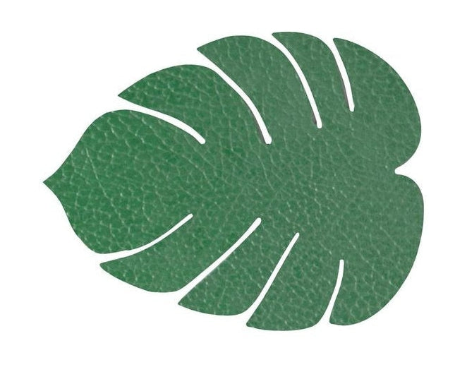 Lind DNA Blattglas Coaster Hippo Leder, Waldgrün