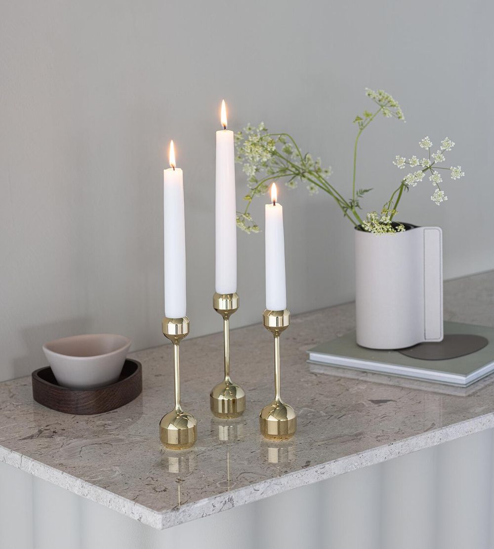 Lind DNA Silhouette 145 Candle Holder, guld