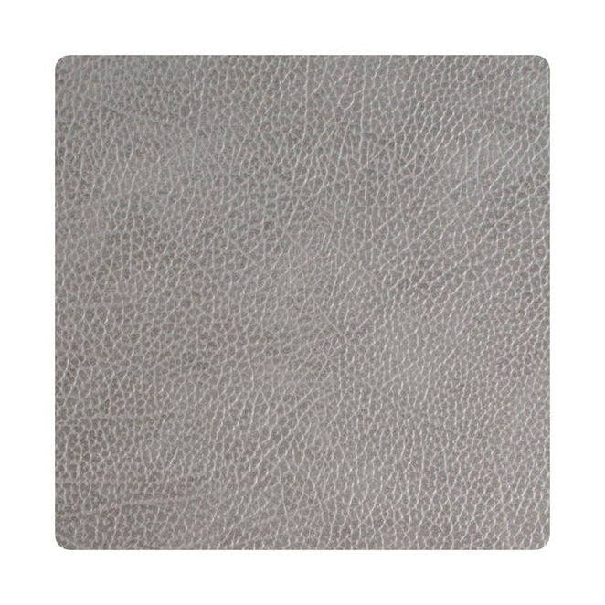 Lind DNA Square Glass Coaster Hippo Cuir, Gris anthracite