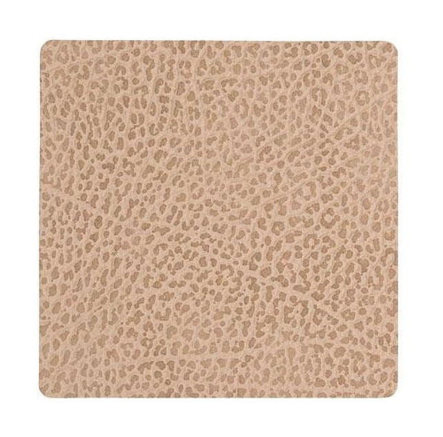 Lind DNA Square Glass Coaster Hippo Leather, Sand