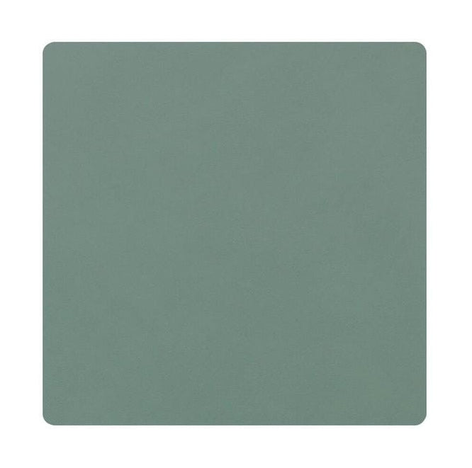 Lind DNA Square Glass Coaster Nupo Leather, Pastel Green