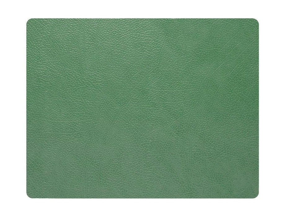 Lind DNA Square Placemat Hippo Leather L, Forest Green