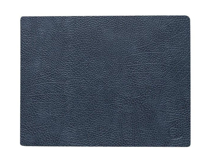 Lind DNA Square Placemat Hippo Leather M, anthracite noir