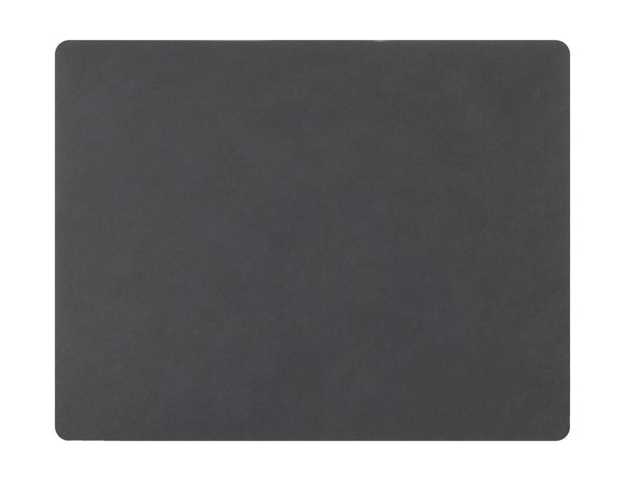 Lind DNA Square Placemat Nupo Leather L, Anthracite