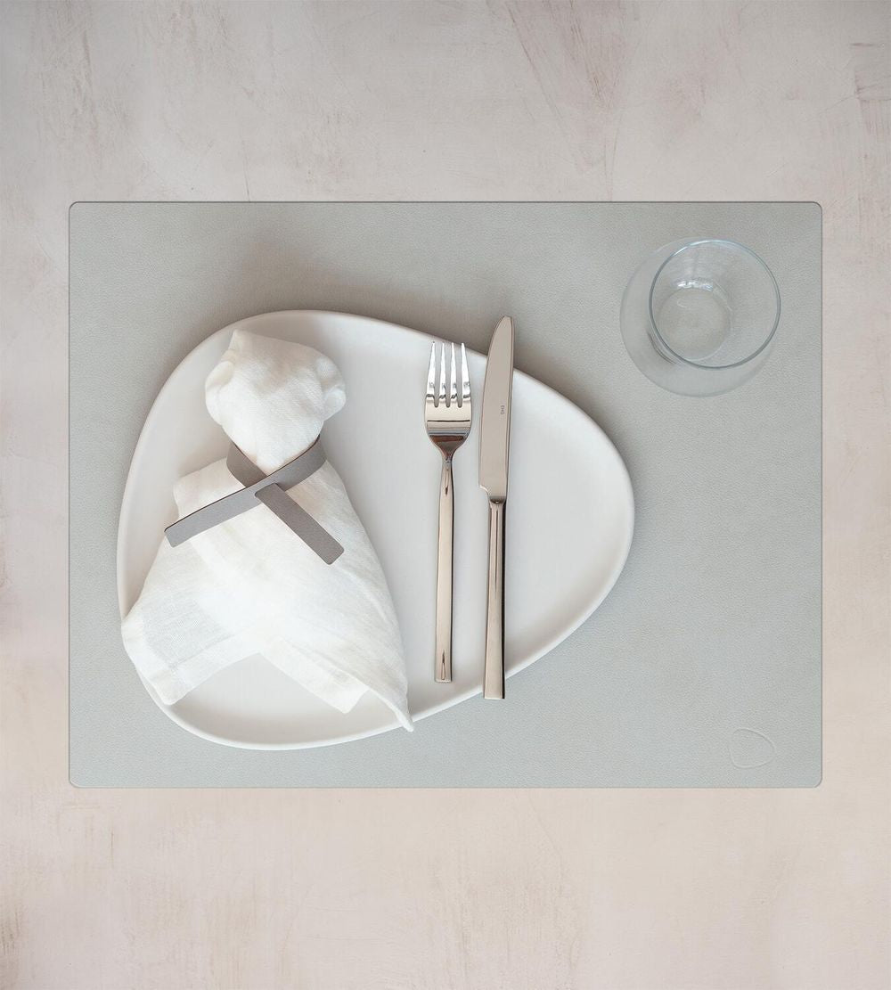 Lind DNA Square Placemat Nupo Leather L, métallique