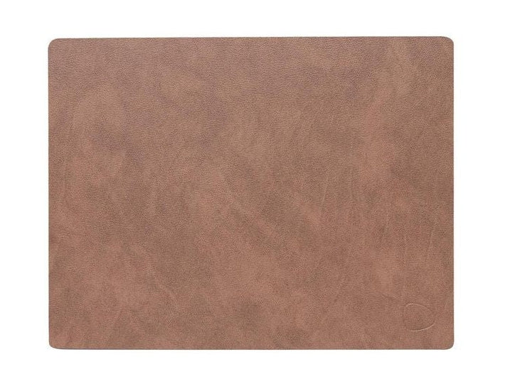 Lind DNA Square Placemat Nupo Leather M, marron