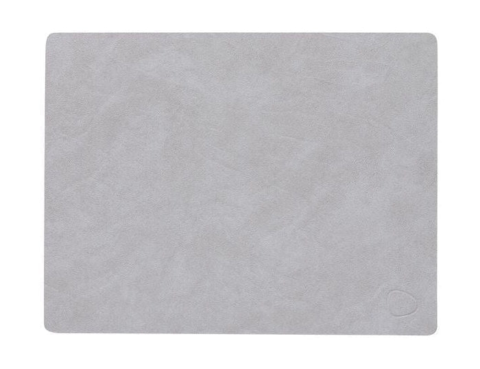 Lind DNA Square Placemat Nupo Leather M, gris clair