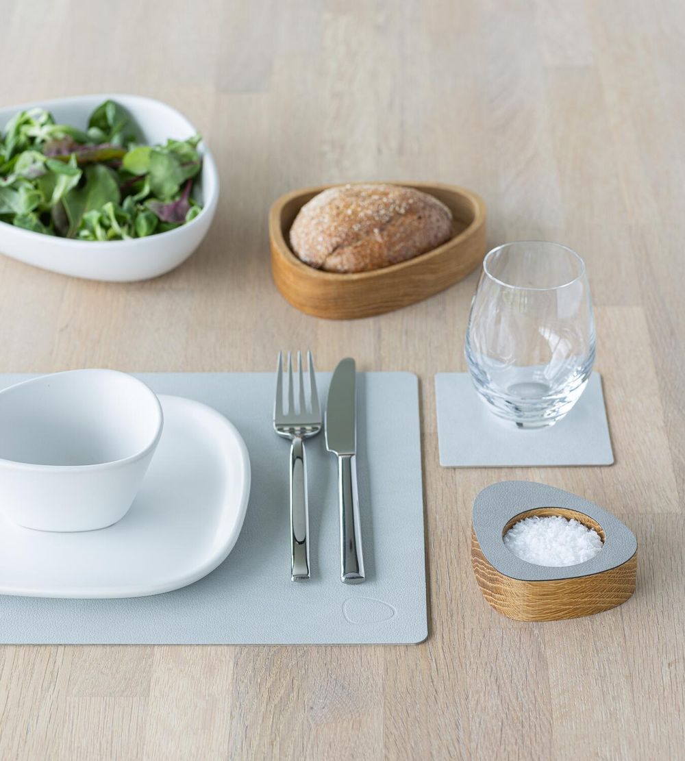 Lind DNA Square Placemat Nupo Leather M, métallique