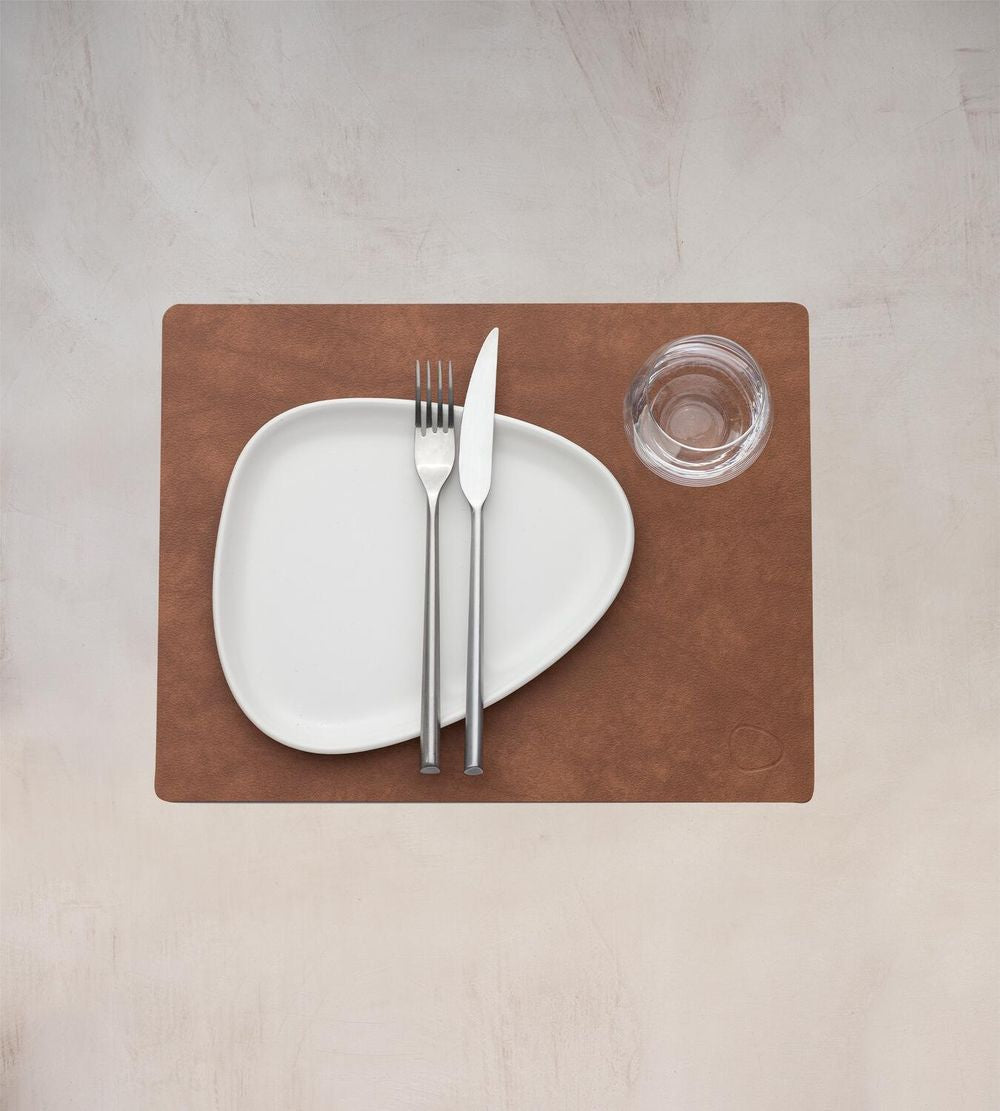 Lind DNA Square Placemat Nupo Leather M, naturel