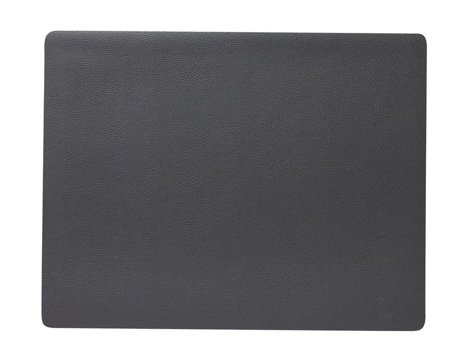 Lind DNA Square Placemat Cuir Seree L, anthracite