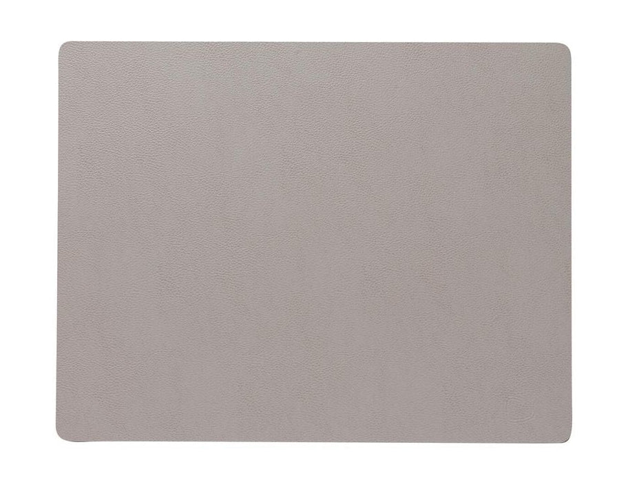 Lind DNA Square Placemat Cuir Seree L, Gray Ash