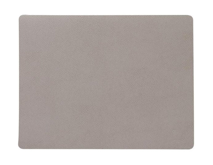 Lind DNA Square Placemat Cuir Seree M, Grey Ash