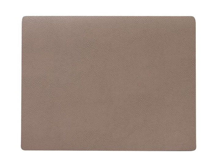 Lind DNA Square Placemat Cuir Seree M, gris