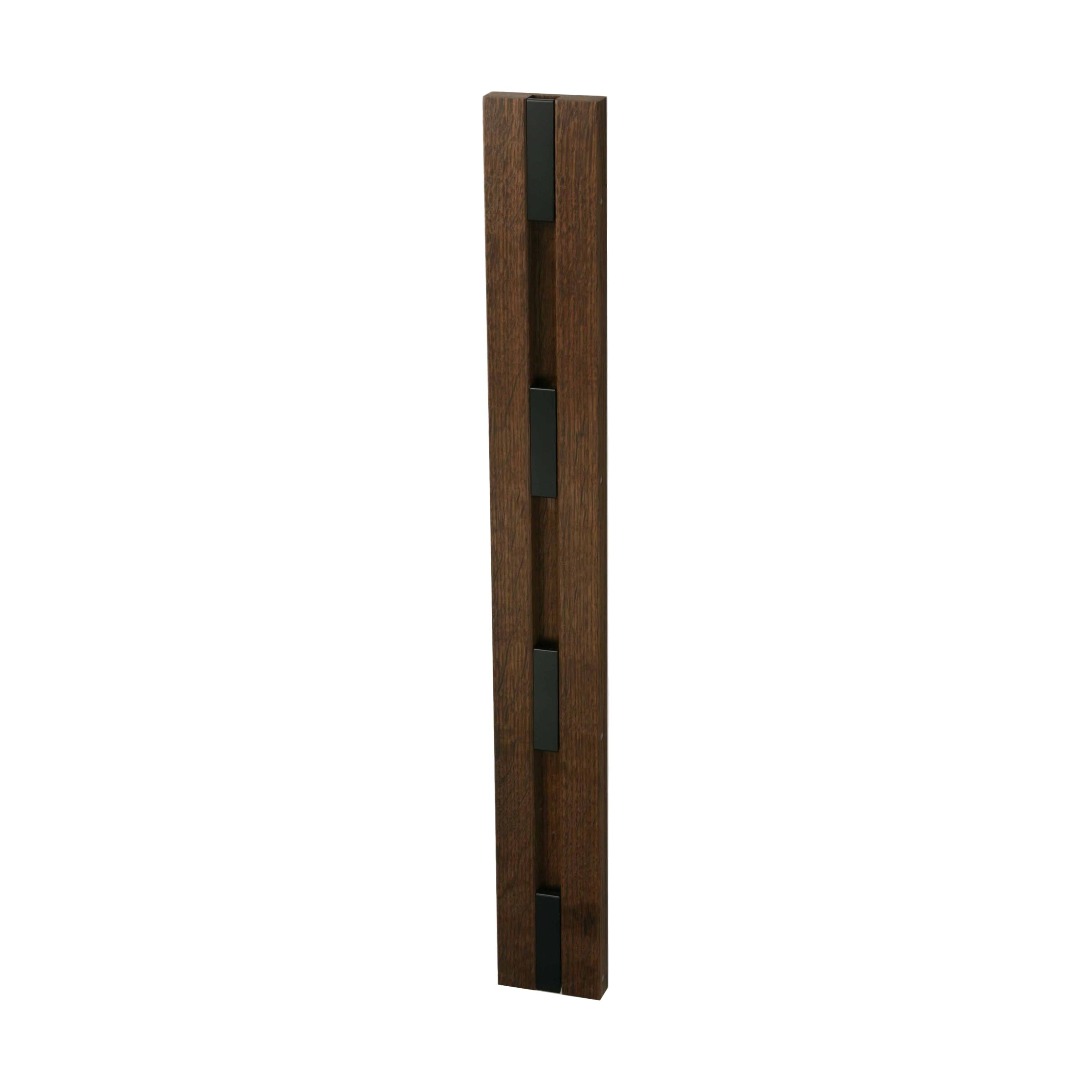 Estante de pelaje vertical Loca Knax, roble lacado/negro