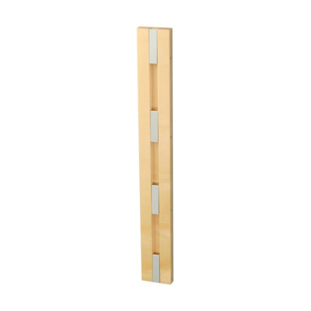 Loca Knax Vertical Coat Rack, Maple Soaped/Grey