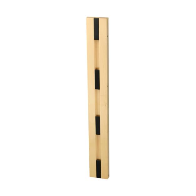 Loca Knax Vertical Coat Rack, Maple Soaped/Black