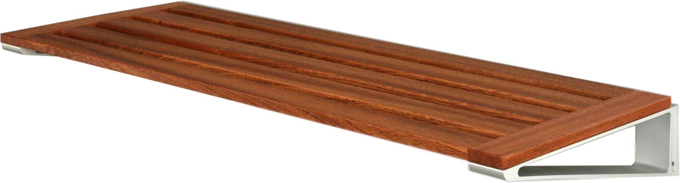 Loca Knax Shoe Rack 40 cm, mahogny/aluminium