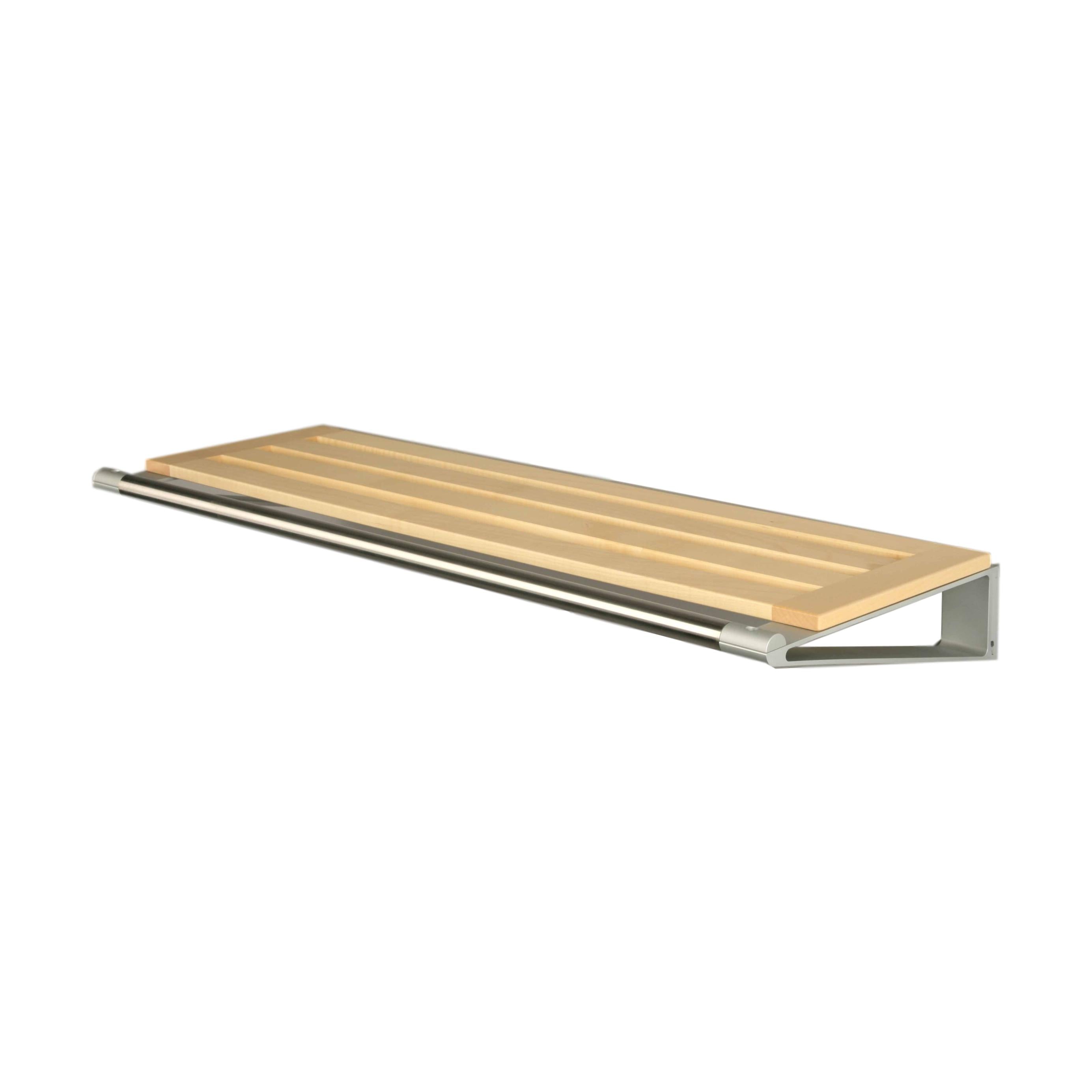 Loca Knax Hat Shelf 40 Cm, Maple/Aluminium